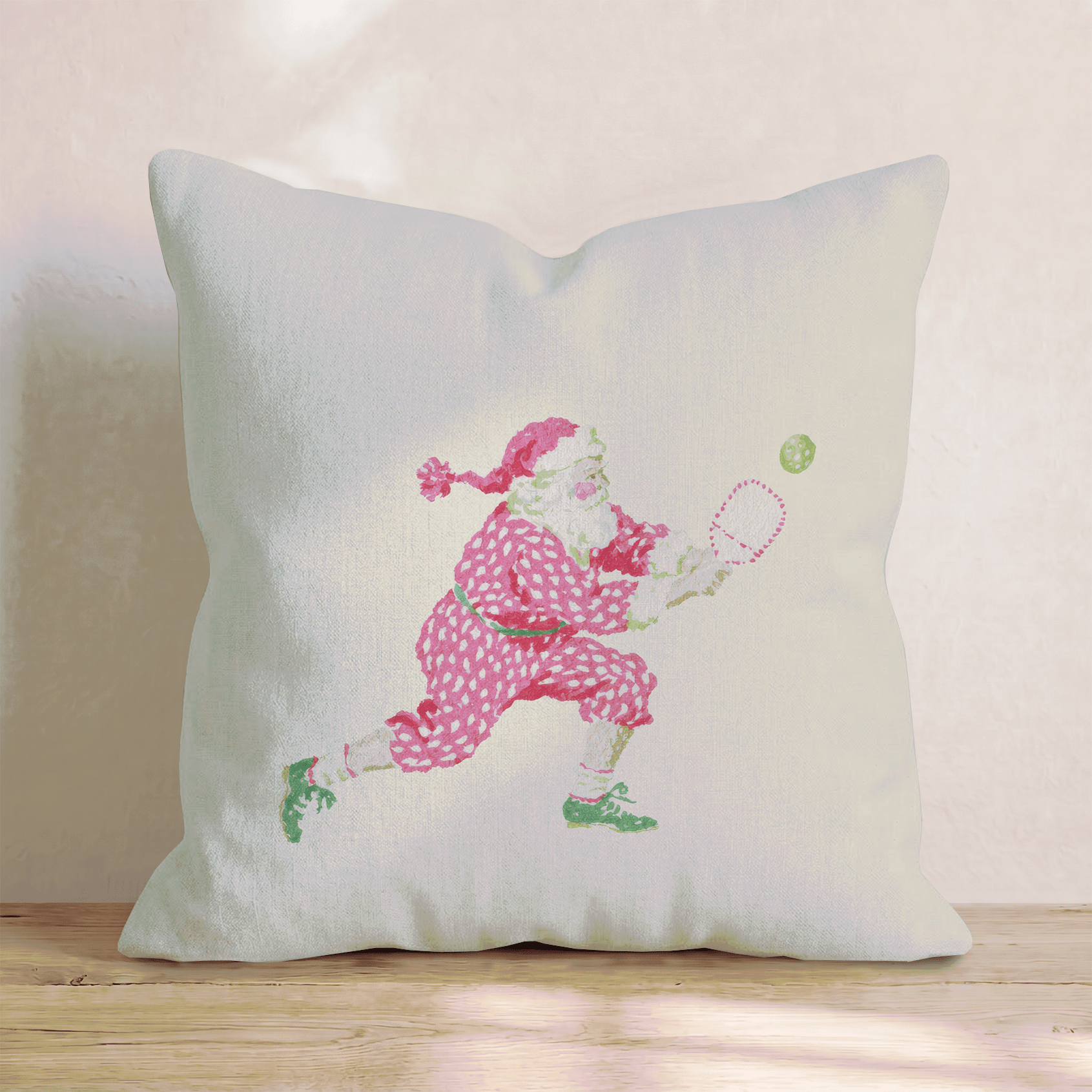 Hot Pink Pickleball Throw Pillow - Hillcroft Home
