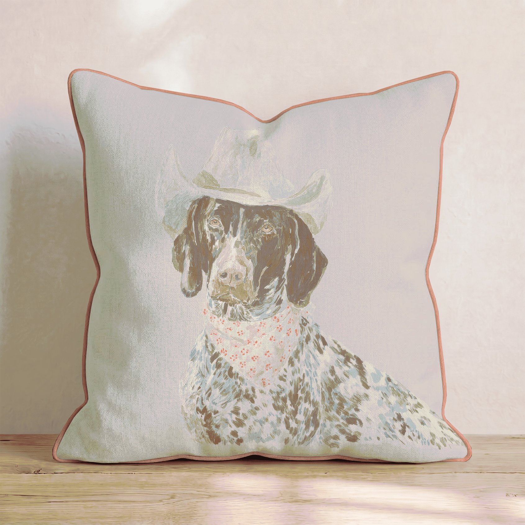 Howdy GSP Throw Pillow - Hillcroft Home