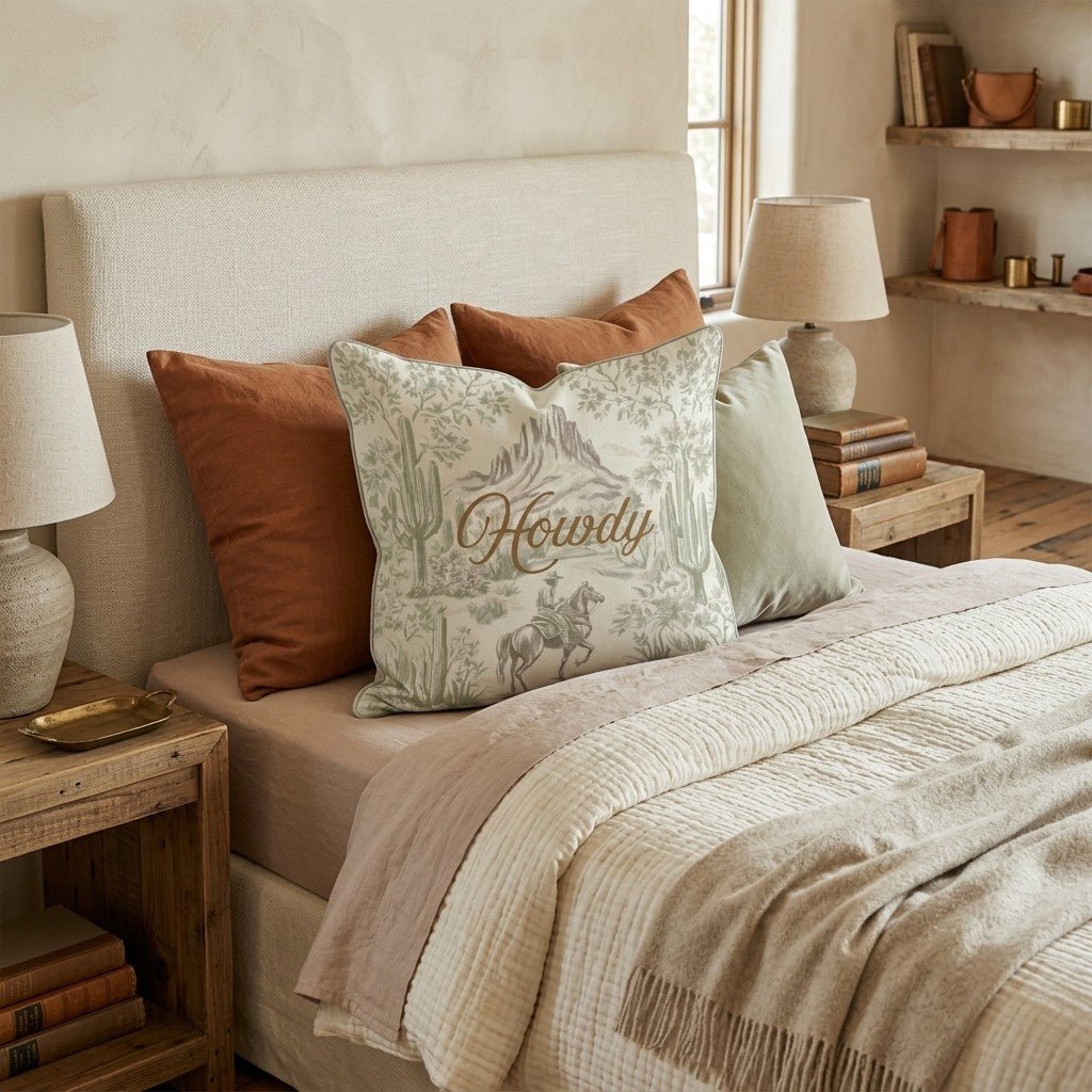 Howdy Throw Pillow - Hillcroft Home