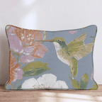 Hummingbird Gardens Throw Pillow - Hillcroft Home