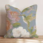 Hummingbird Gardens Throw Pillow - Hillcroft Home