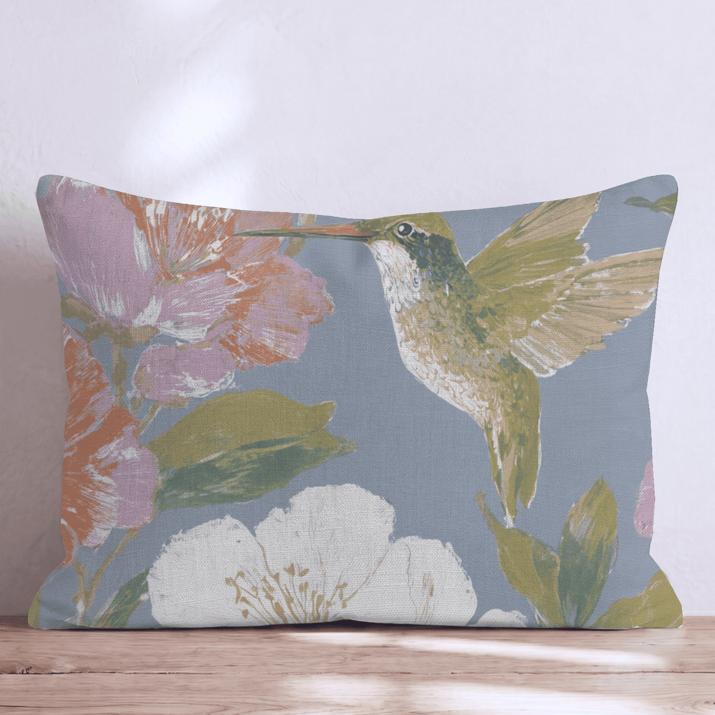 Hummingbird Gardens Throw Pillow - Hillcroft Home