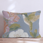 Hummingbird Gardens Throw Pillow - Hillcroft Home
