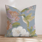 Hummingbird Gardens Throw Pillow - Hillcroft Home