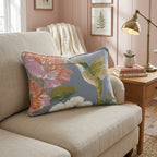 Hummingbird Gardens Throw Pillow - Hillcroft Home