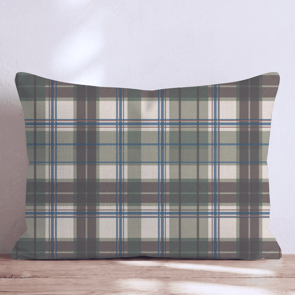 Hunter Tartan Plaid Throw Pillow throw pillow - Hillcroft Home