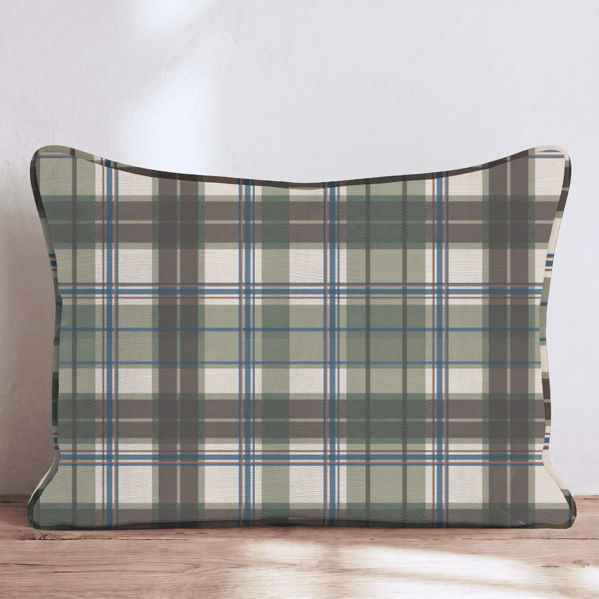 Hunter Tartan Plaid Throw Pillow throw pillow - Hillcroft Home
