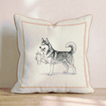 Husky Tumbler Throw Pillow - Hillcroft Home