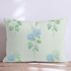Hydrangea Bouquets Throw Pillow - Hillcroft Home
