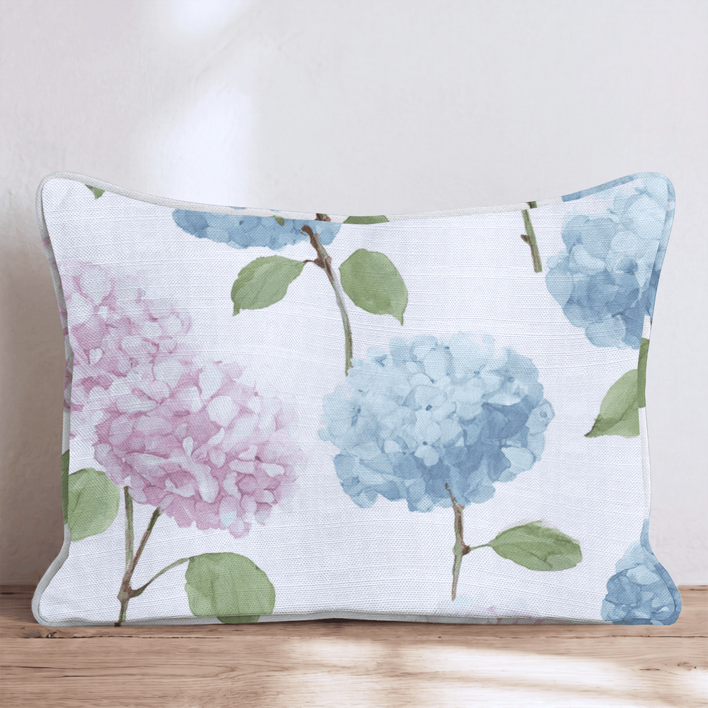 Hydrangea Haze Throw Pillow - Hillcroft Home