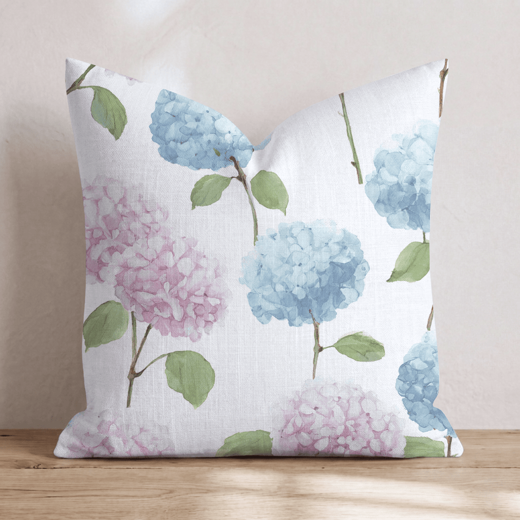 Hydrangea Haze Throw Pillow - Hillcroft Home