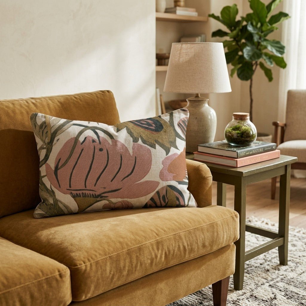 Hydrangea Pop Throw Pillow - Hillcroft Home