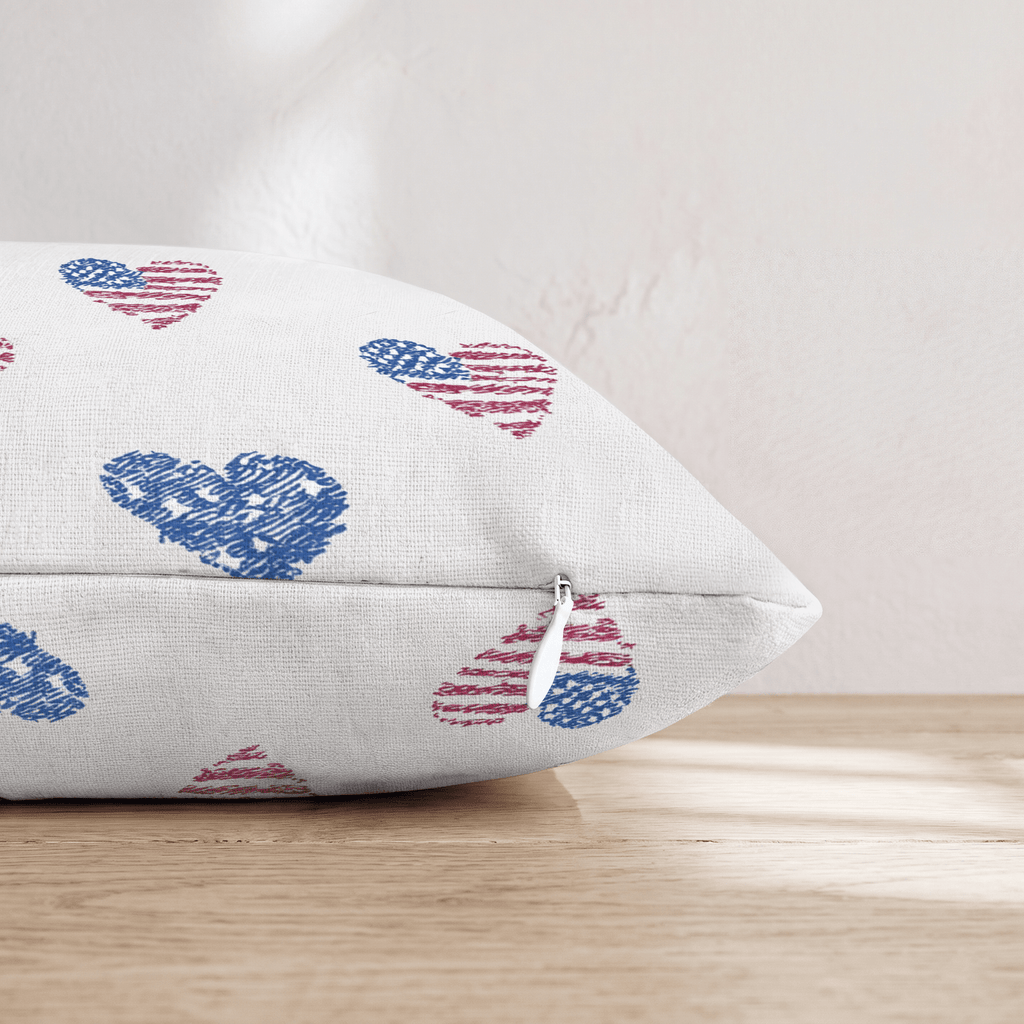 I Heart America Throw Pillow - Hillcroft Home