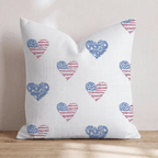 I Heart America Throw Pillow - Hillcroft Home