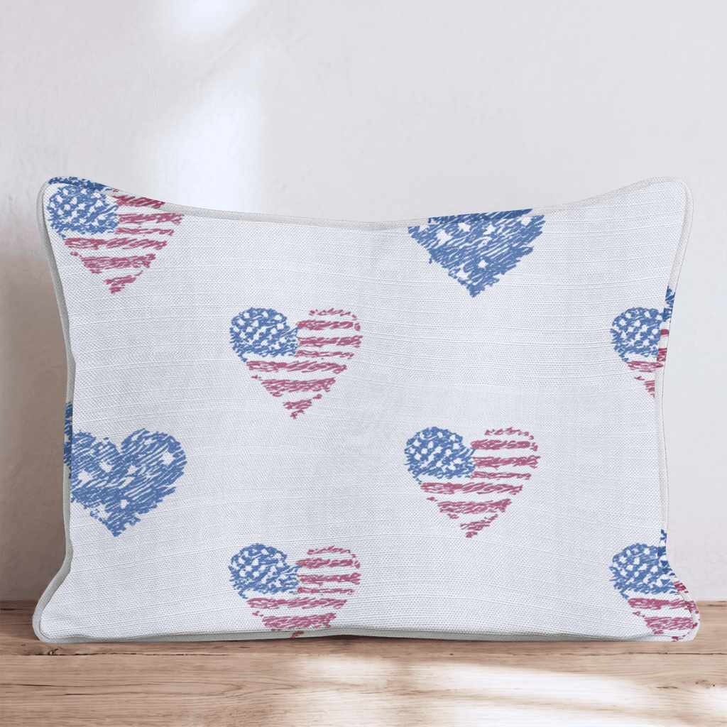 I Heart America Throw Pillow - Hillcroft Home