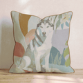 Ice Blue Gaze Throw Pillow - Hillcroft Home