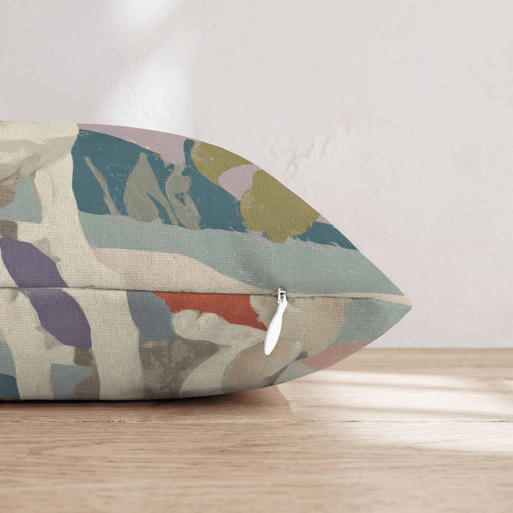 Ice Blue Gaze Throw Pillow - Hillcroft Home