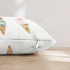 Ice Cream Cones Throw Pillow - Hillcroft Home