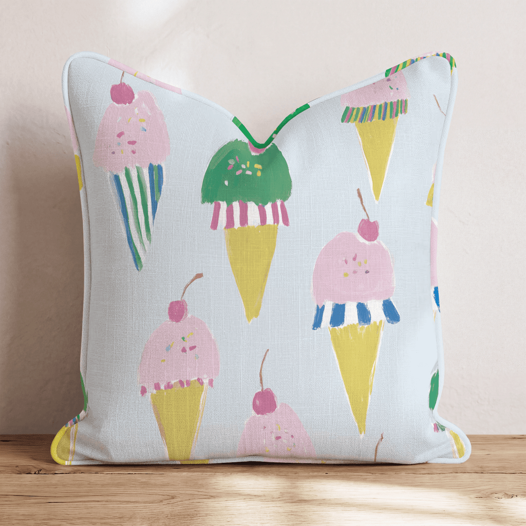 Ice Cream Treat Throw Pillow - Hillcroft Home