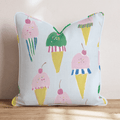 Ice Cream Treat Throw Pillow - Hillcroft Home