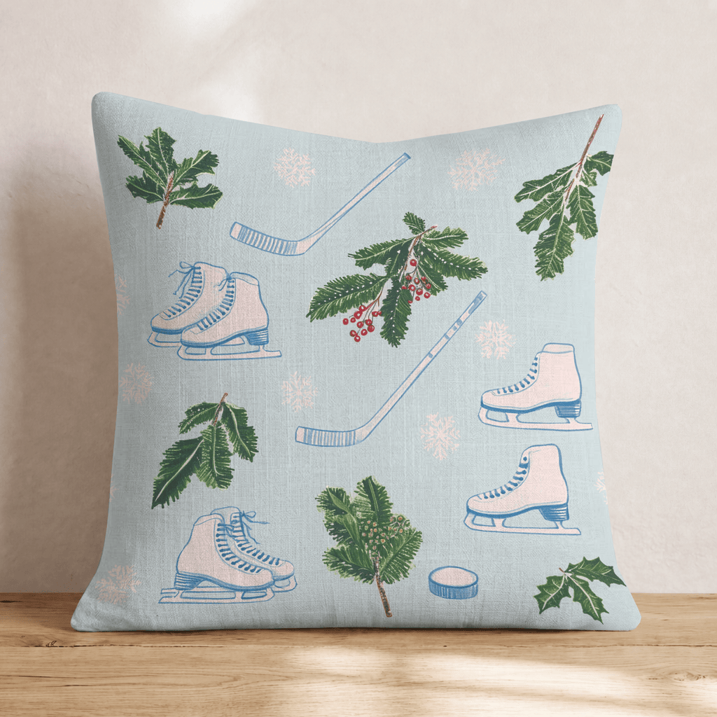 Ice Hockey Melody Throw Pillow - Hillcroft Home