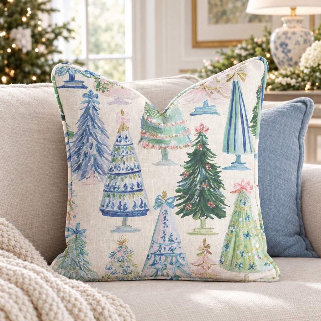 Icy Christmas Throw Pillow throw pillow - Hillcroft Home