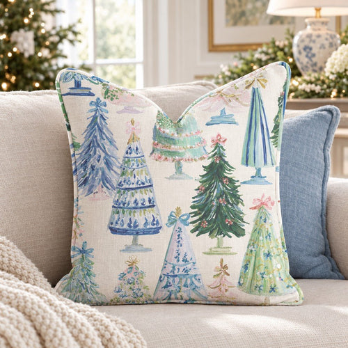 Icy Christmas Throw Pillow throw pillow - Hillcroft Home