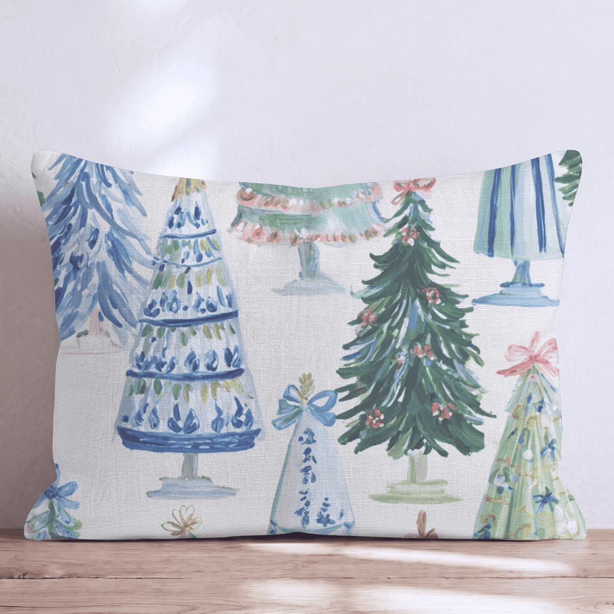 Icy Christmas Throw Pillow throw pillow - Hillcroft Home