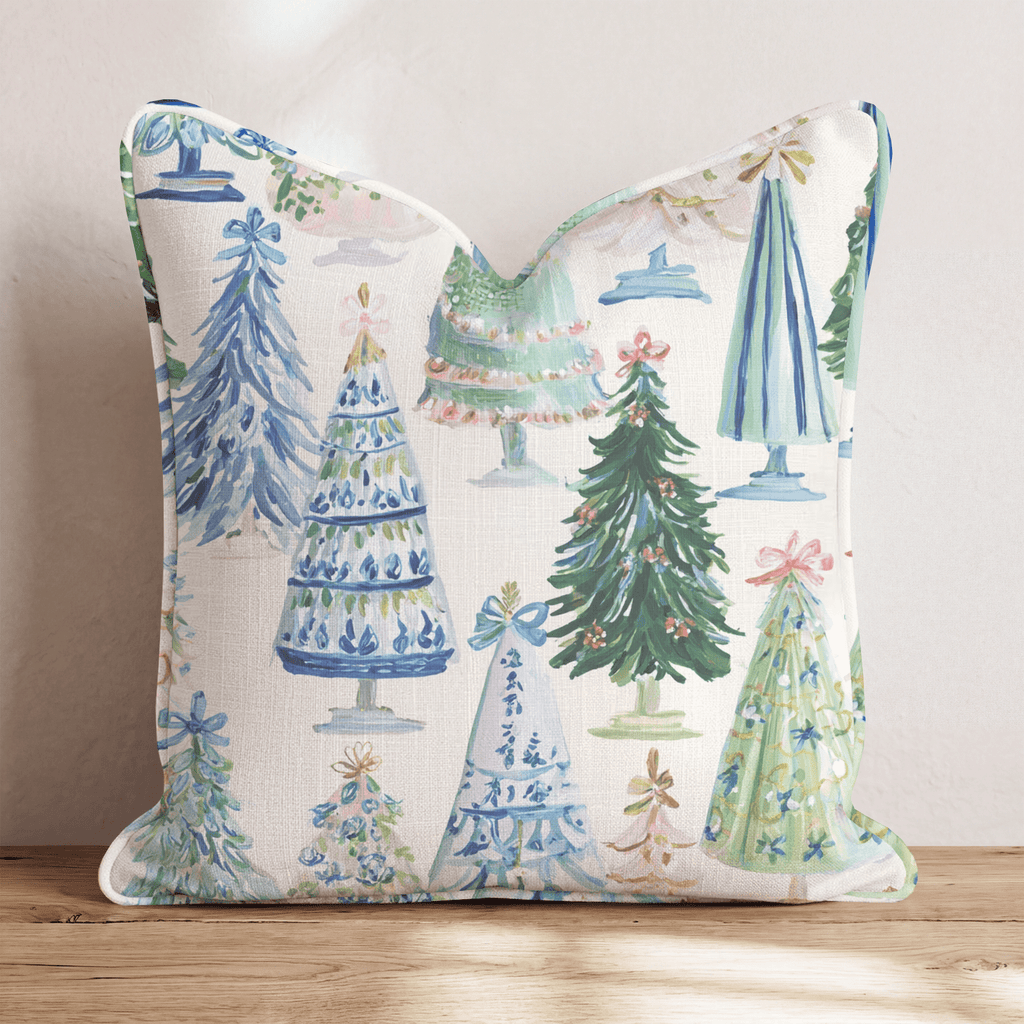 Icy Christmas Throw Pillow throw pillow - Hillcroft Home