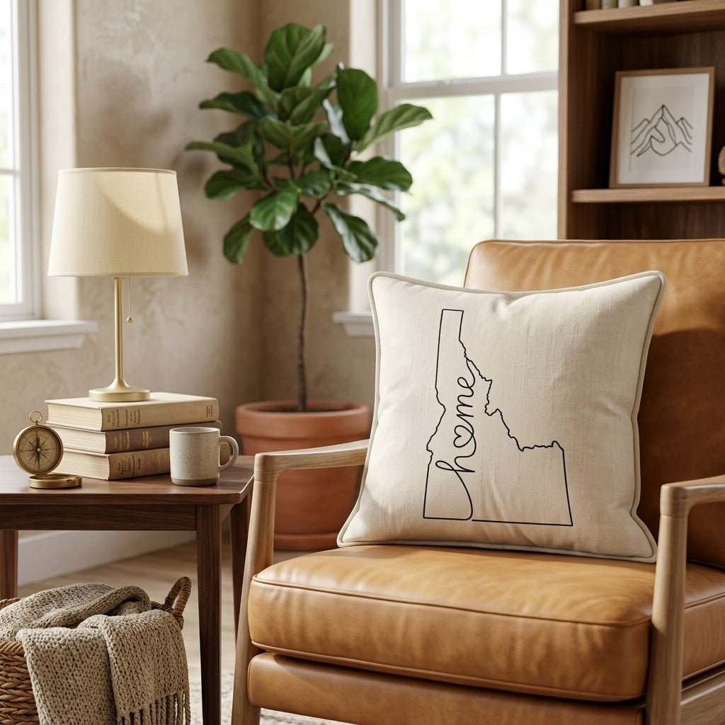 Idaho Home Throw Pillow - Hillcroft Home