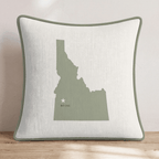 Idaho State Capital Throw Pillow - Hillcroft Home