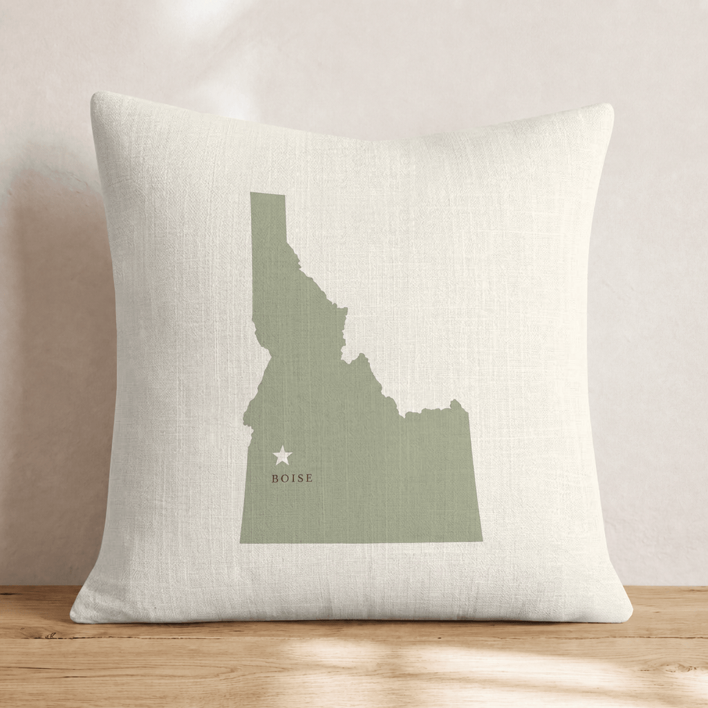 Idaho State Capital Throw Pillow - Hillcroft Home