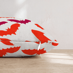In Flight Bats Throw Pillow - Hillcroft Home