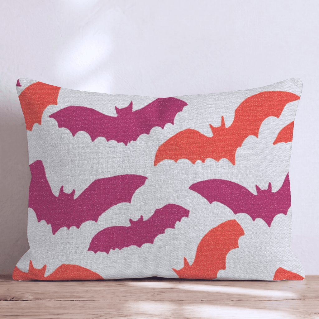 In Flight Bats Throw Pillow - Hillcroft Home