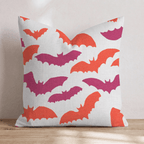 In Flight Bats Throw Pillow - Hillcroft Home