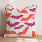 In Flight Bats Throw Pillow - Hillcroft Home