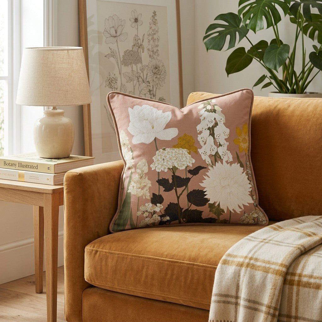 In the Garden Throw Pillow - Hillcroft Home
