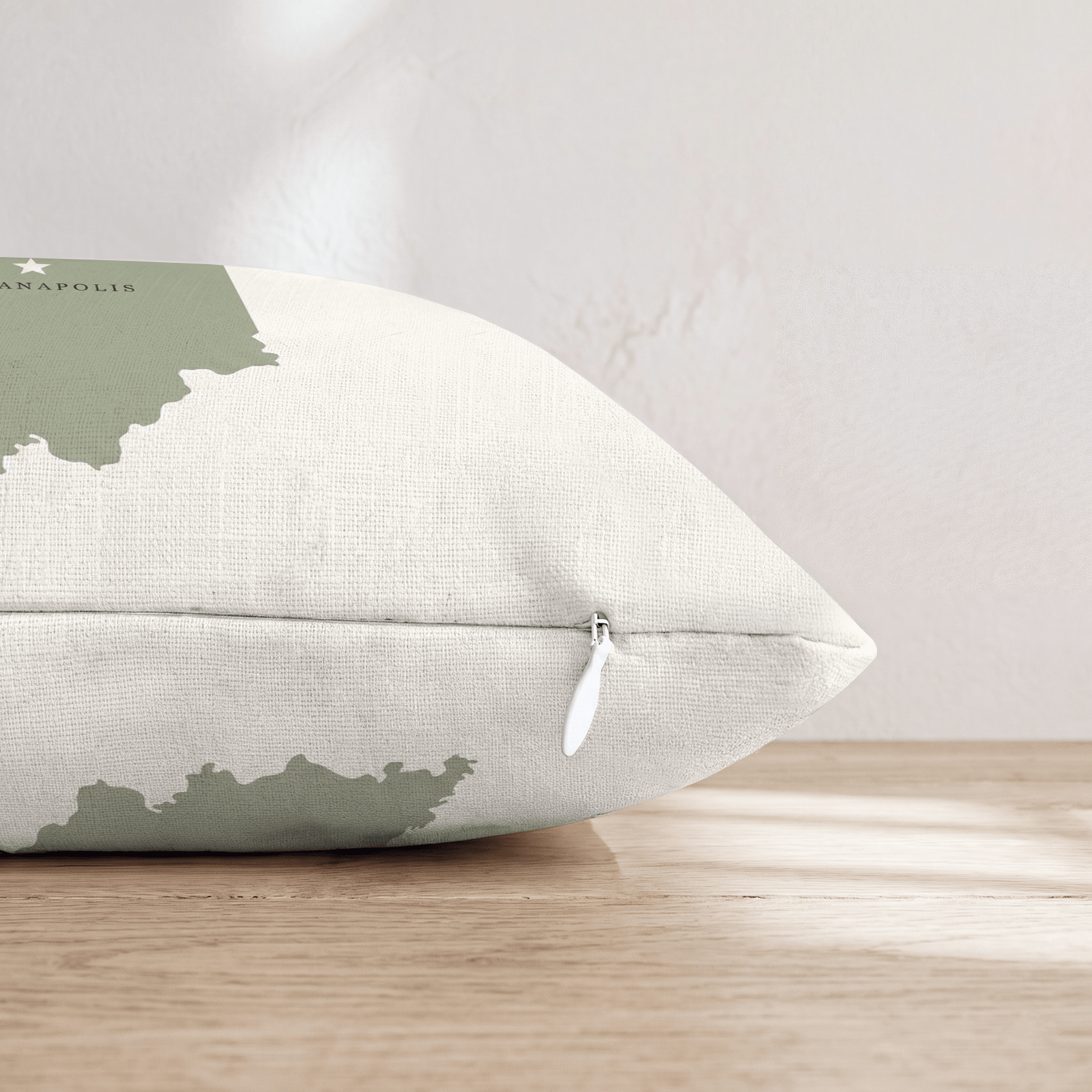 IndianaState Capital Throw Pillow - Hillcroft Home