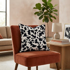 Ink Blob Cow Throw Pillow - Hillcroft Home