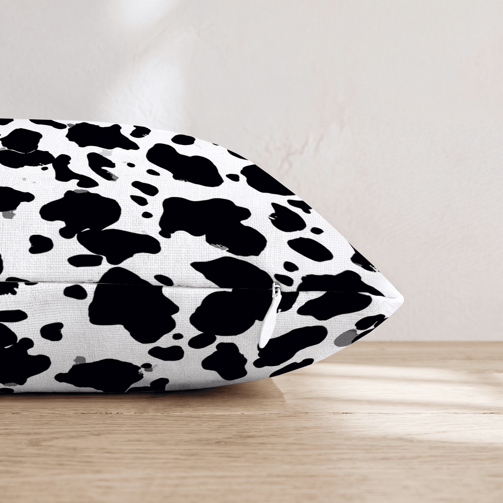 Ink Blob Cow Throw Pillow - Hillcroft Home