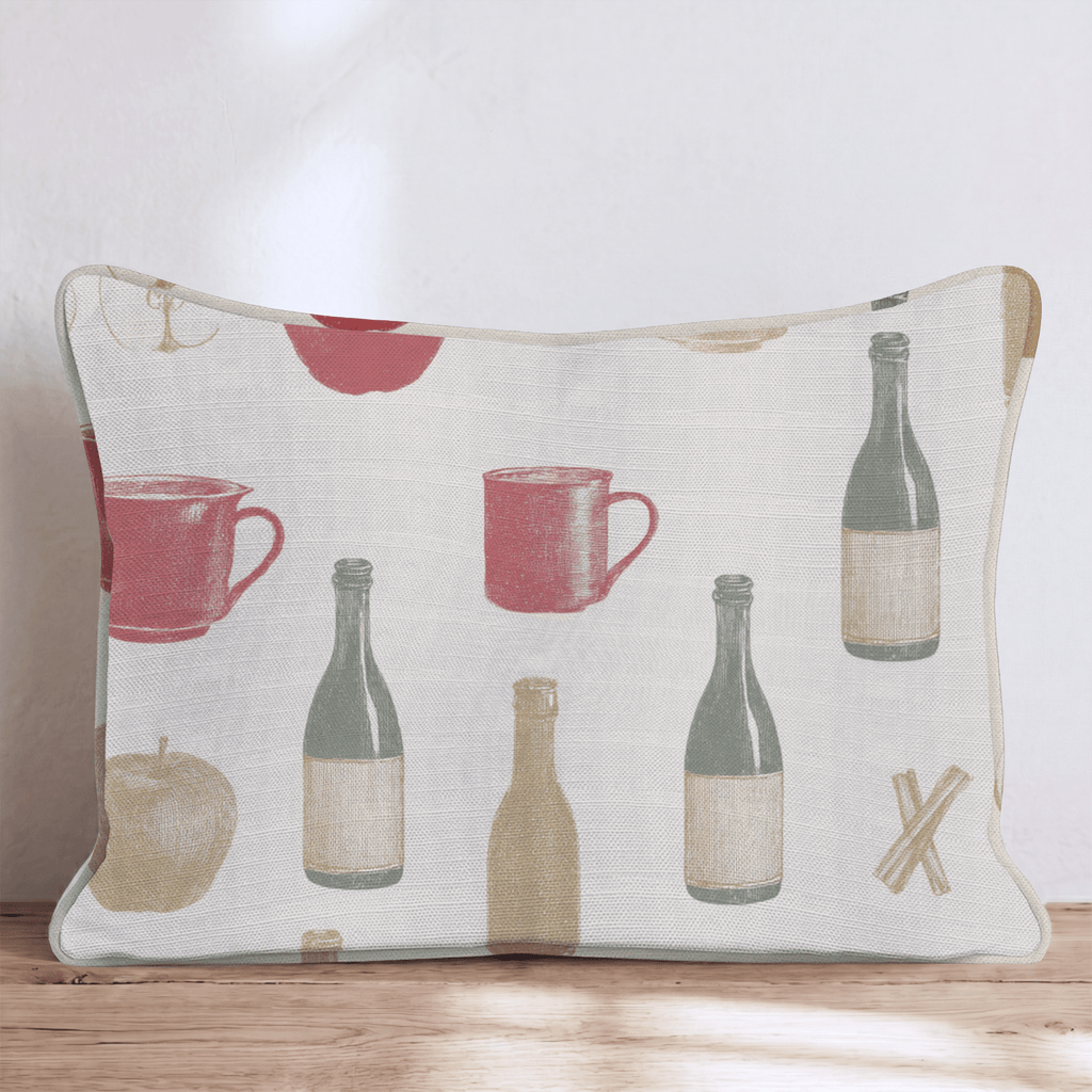 Ink-Line Cidery Throw Pillow - Hillcroft Home
