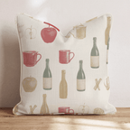 Ink-Line Cidery Throw Pillow - Hillcroft Home