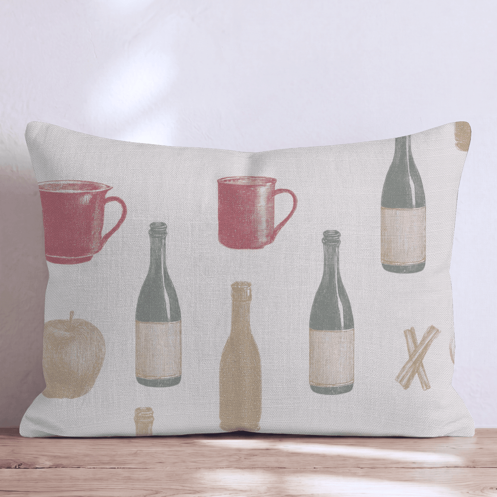 Ink-Line Cidery Throw Pillow - Hillcroft Home