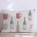 Ink-Line Cidery Throw Pillow - Hillcroft Home