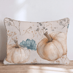 Ink-Line Pumpkins Throw Pillow - Hillcroft Home