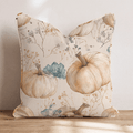Ink-Line Pumpkins Throw Pillow - Hillcroft Home