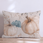 Ink-Line Pumpkins Throw Pillow - Hillcroft Home