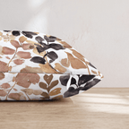 Ink-Washed Leaves Throw Pillow - Hillcroft Home