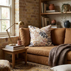 Ink-Washed Leaves Throw Pillow - Hillcroft Home