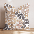 Ink-Washed Leaves Throw Pillow - Hillcroft Home